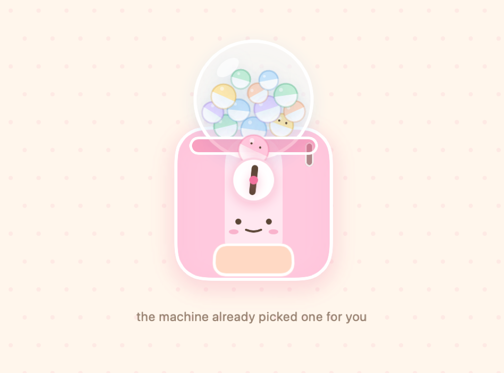 Gachapon daily savings game