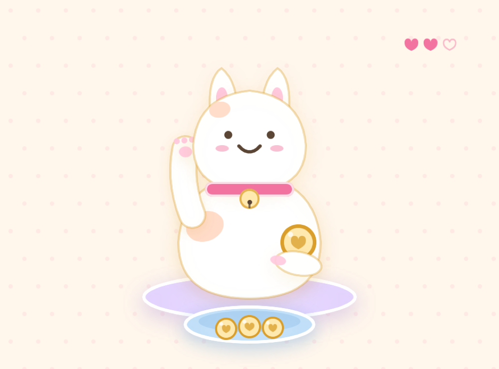Lucky cat daily savings game